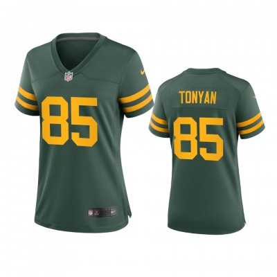Green Bay Packers #85 Robert Tonyan Women's Nike Alternate Game Player NFL Jersey - Green